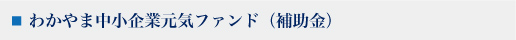 わかやま中小企業元気ファンド
