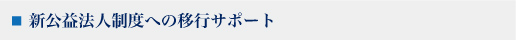 新公益法人制度への移行サポート